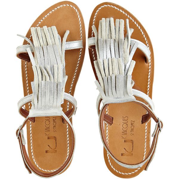 K.JACQUES Fringe Sandal | Fringe sandals, Pretty sandals, Ankle .