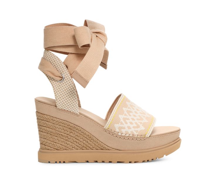 Abbot Ankle Wrap Platform Sandal | UGG® in 2023 | Wedge sandals .