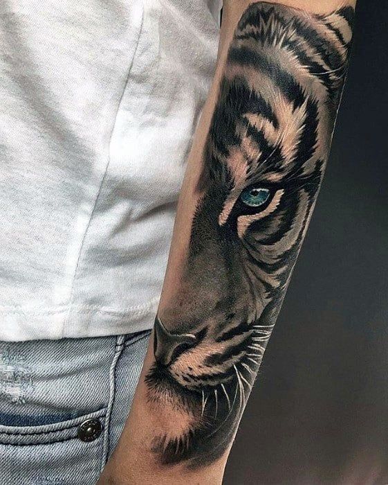 40 Tiger Eyes Tattoo Designs For Men - Realistic Animal Ink Ideas .