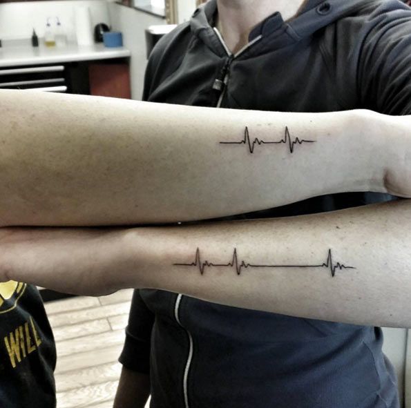 Touching Heartbeat Tattoo
      Ideas For Men