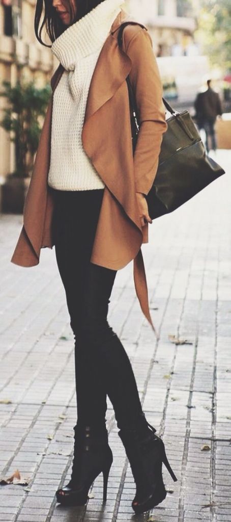 75 Chic Outfits to Wear This Fall - Wachabuy | Stylish winter .