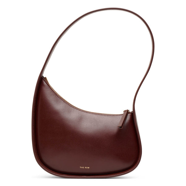 The Row | Half Moon bourbon leather shoulder bag | Savanna