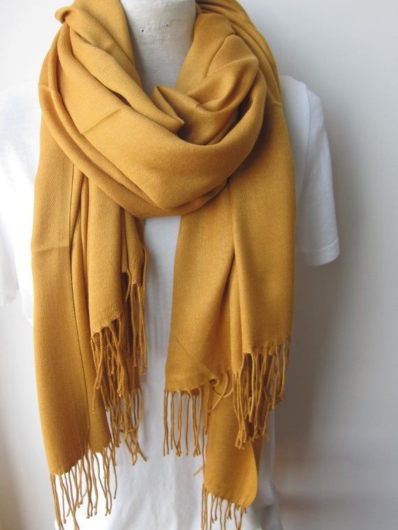 Mustard Yellow Scarf 2023 Fall Winter Fashion Color Trends - Etsy .