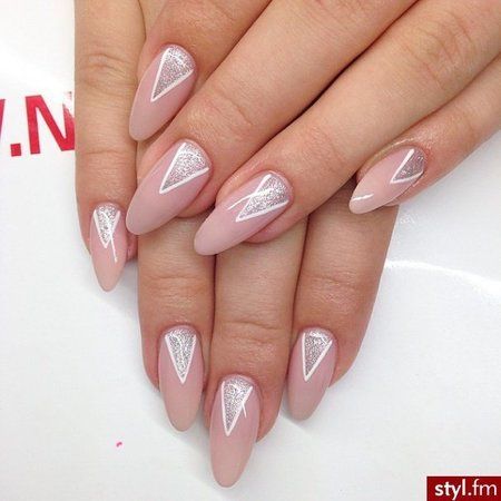 17 Super Cute Triangle Nail Art Designs | Nail designs glitter .