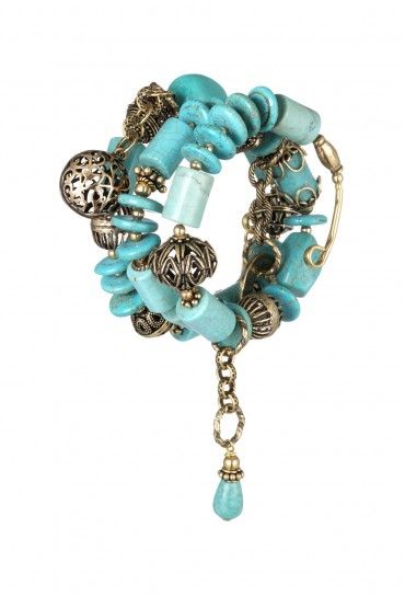 Turquoise Wrap Bracelet | ALCOZER&J | Accessories | Beach Flamingo .