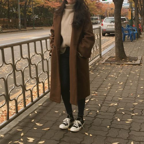Chloé Cashmere turtleneck sweater | Ulzzang fashion, Korean .