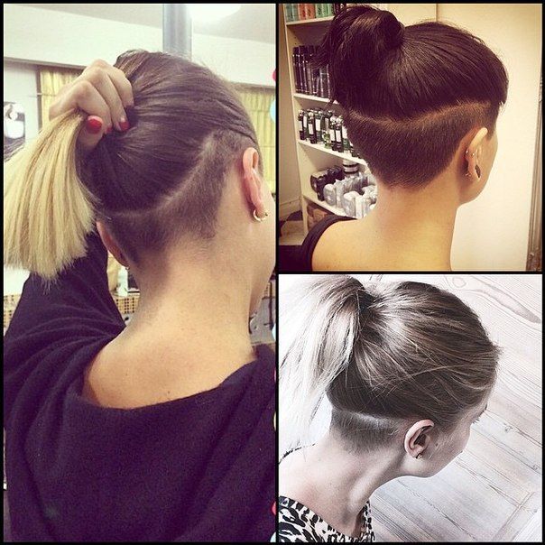 Undercut long hair, Undercut hairstyles, Long hair styl