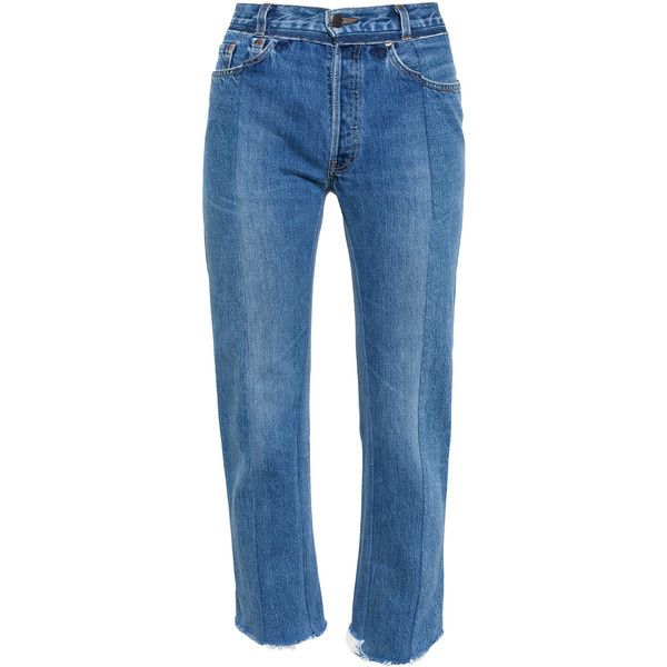 VETEMENTS Slim Jeans with Uneven Hem | Slim denim, Slim jeans, Fashi