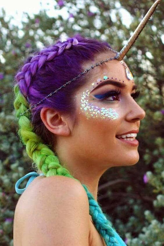25 Ways to be the Queen of Unicorn Makeup | Maquiagem carnaval .