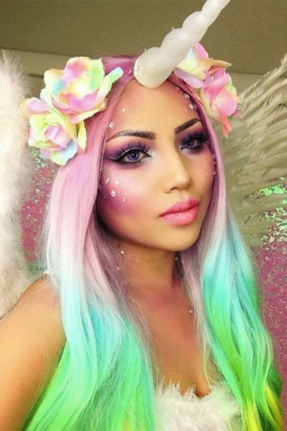 25 Ways to be the Queen of Unicorn Makeup | Melhor maquiagem para .