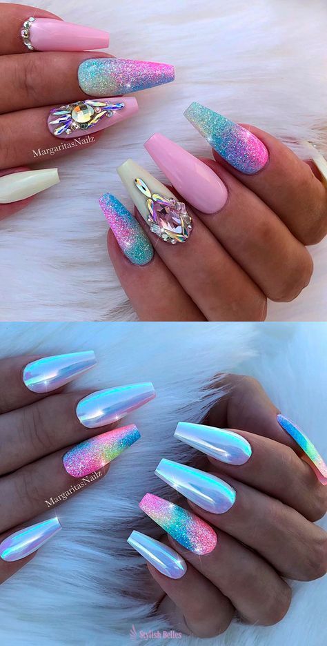 47 Best Unicorn Nails to Try in 2023 | Stylish Belles | Unicorn .