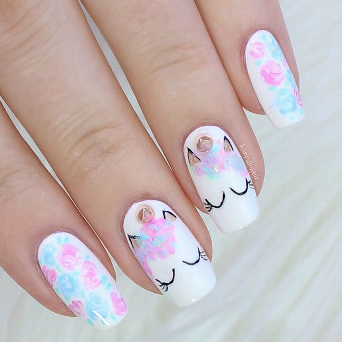 45 Cute Nail Designs for 2023 to Melt Your Heart | Diseños de uñas .