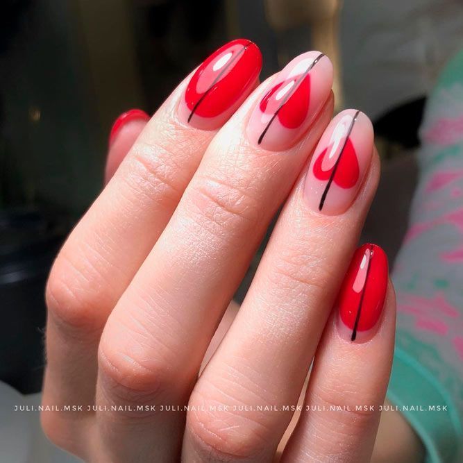 40 Valentines Day Nails To Try in 2023 | Valentine's day nails .