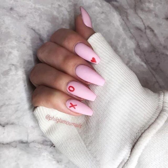 best nail art ideas for Valentine's day 2020 - 33, valentine nails .