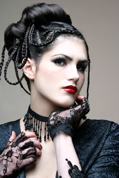 Goth hair style - love it | Goth hair, Gothic beauty, Beau