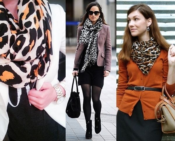 How to Wear the Fashionable Leopard Print Scarf to Work | Leopard .