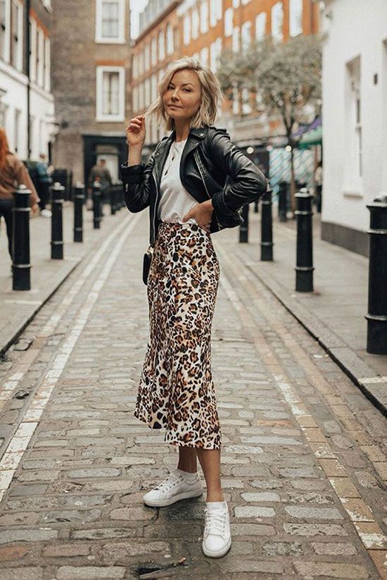 10+ Cool Ways To Style A Leopard Satin Skirt - Be Daze Live .