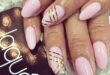 Oval Nail Shape Gold stripes | Trendige nägel, Fingernägel, Nai