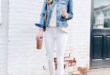 white jeans spring outfit - Shop this pic from @pinterestingplans .