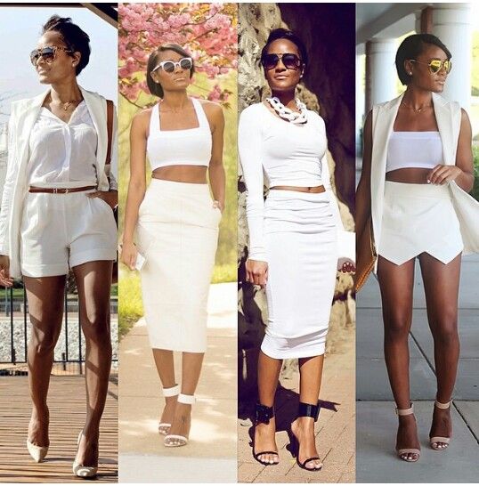 Cute all white outfit ideas. | White party outfit, All white party .