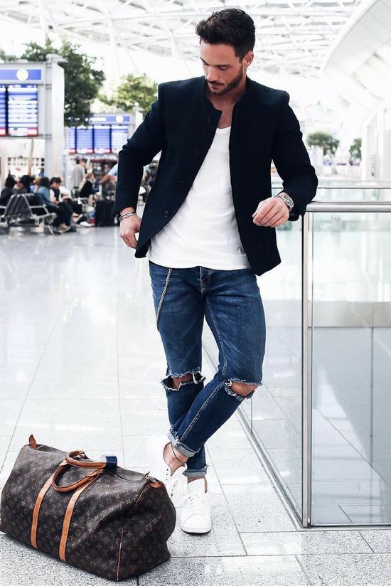 48 Best airport look ideas | mens outfits, mens fashion, men casu