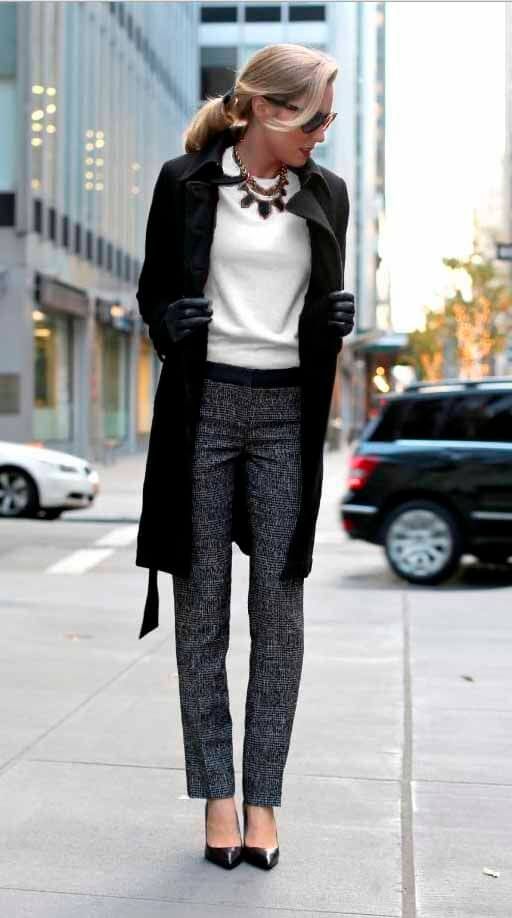 37 Work Outfits for Winter to Shine on Gloomy Days | Work outfits .