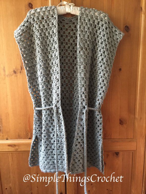 Crochet Vest Pattern for Women Grey Grannies Crochet Vest - Etsy .