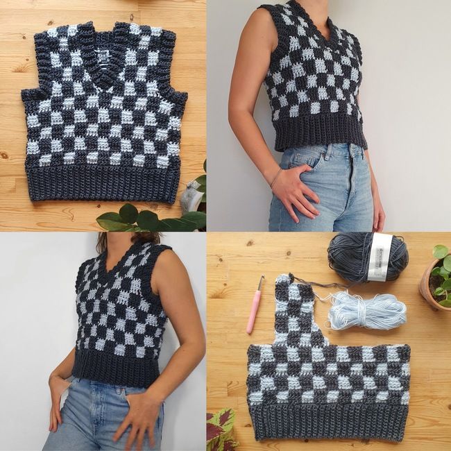 check me out vest: Crochet pattern | Ribblr | Crochet vest pattern .