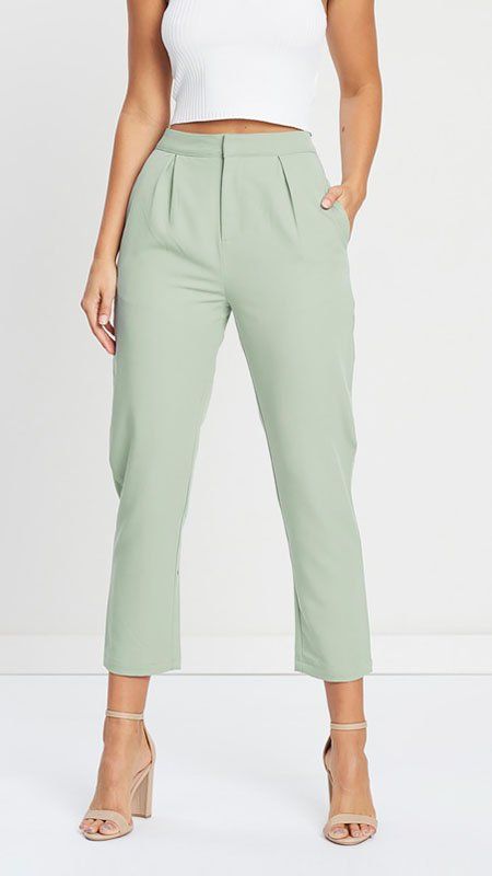 Women Outfits With Mint Pants
     