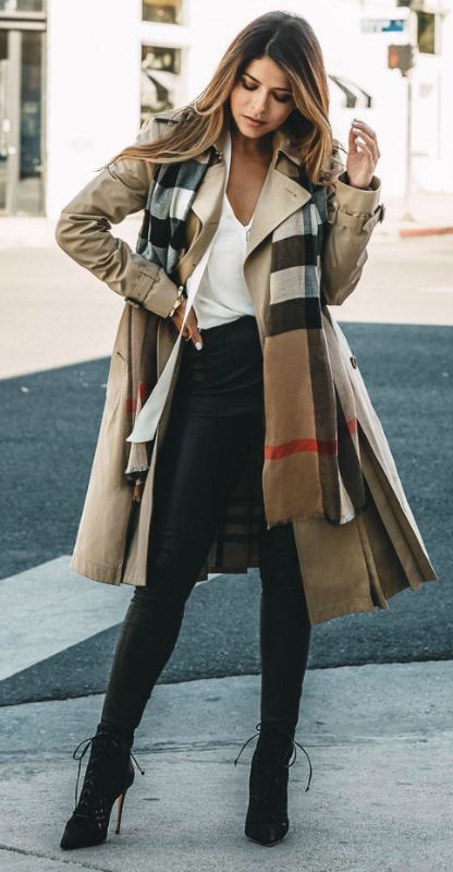 Trench Coat Outfits-25 Ways To Wear Trench Coats This Winter .