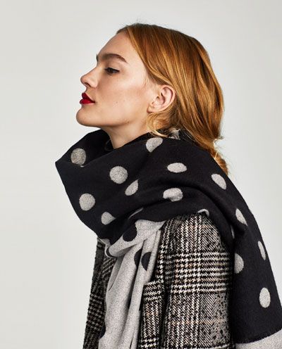 DOUBLE-FACED POLKA DOT SCARF-NEW IN-WOMAN | ZARA United Kingdom .