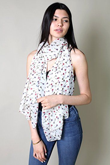Anika Dali Women's Polka Dots & Stars Printed Scarf and Fashion .
