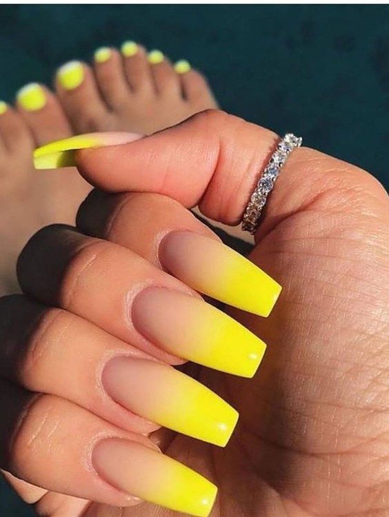 40 Gorgeous Summer Coffin Acrylic Nails Ideas That Will Inspire .