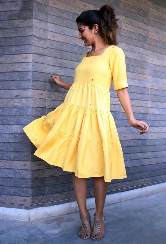 Maxi Dress for Women Linen Maxi Dress Yellow Linen Dress - Etsy .